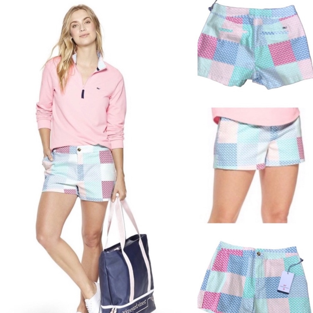Vineyard Vine For Target Patchwork Shorts - image 1
